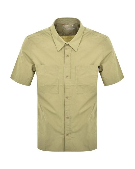 Timberland Green Ripstop Short Sleeve Shirt for men