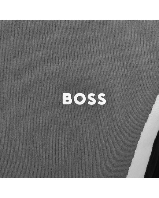 Boss Gray Boss Rotex Knit Jumper for men