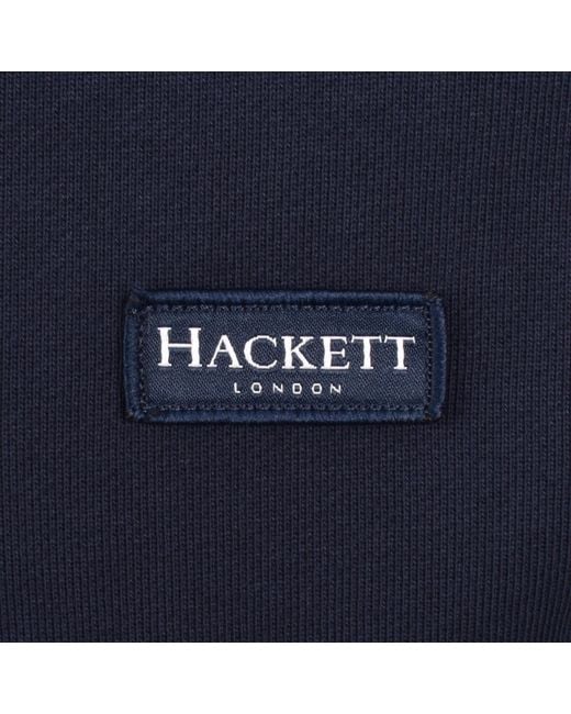 Hackett Blue Half Zip Sweatshirt for men