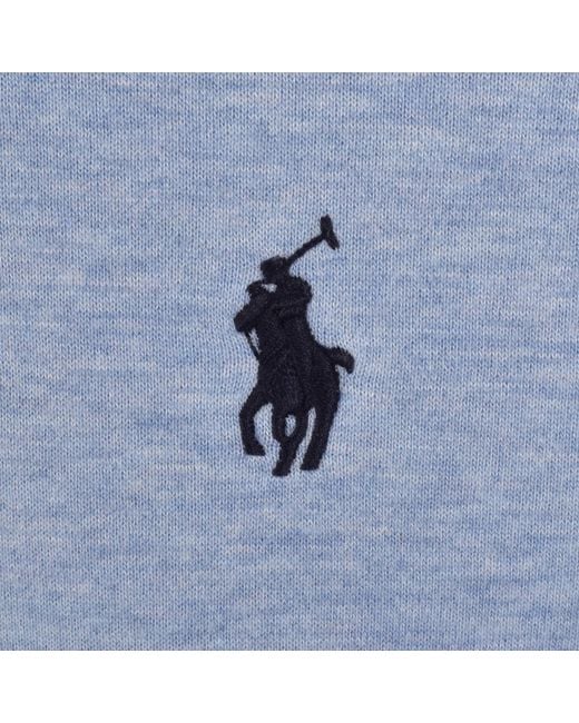 Ralph Lauren Blue Quarter Zip Sweatshirt for men