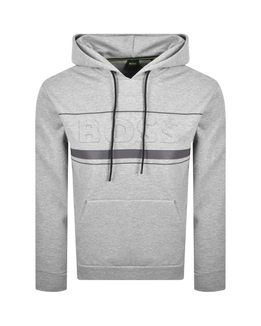 Boss Gray Boss Soody Zone Hoodie for men