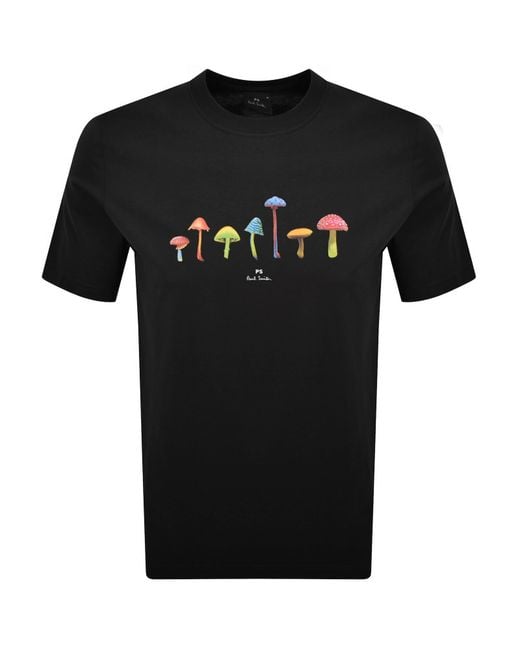 Paul Smith Black Mushroom T Shirt for men