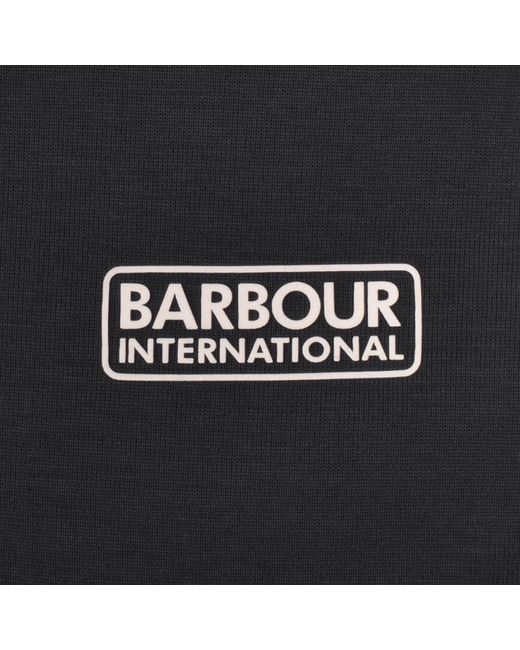 Barbour Black Half Zip Sweatshirt for men