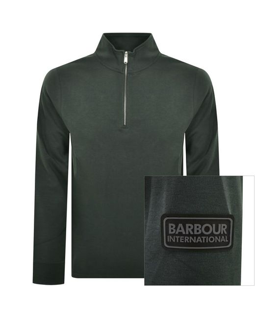 Barbour Green Sprint Sweatshirt for men