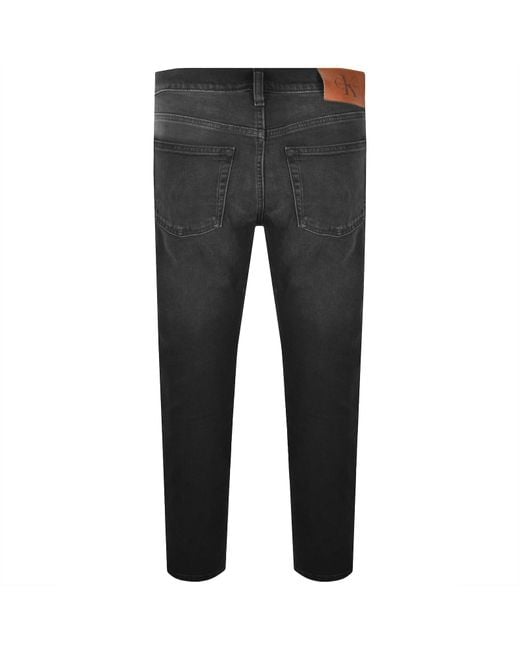 Calvin Klein Gray Jeans Slim Taper Jeans for men