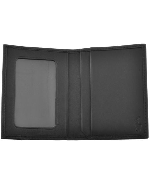 Ralph Lauren Black Slim Card Case for men