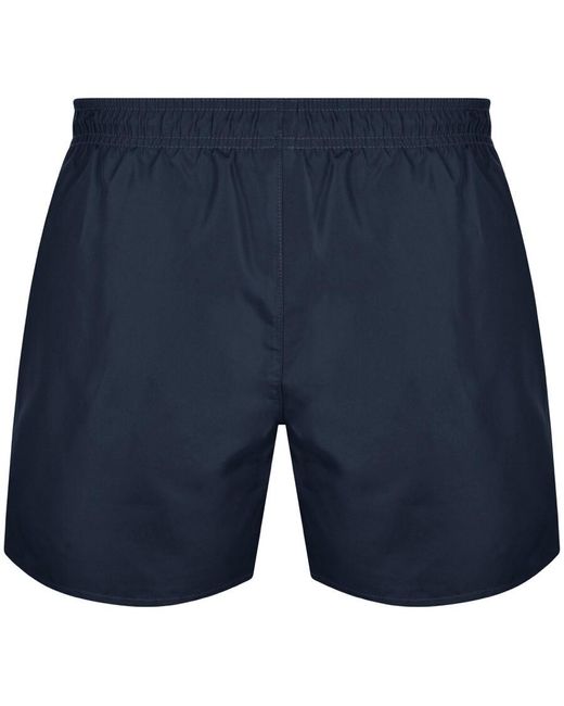 Armani Blue Emporio Logo Swim Shorts for men