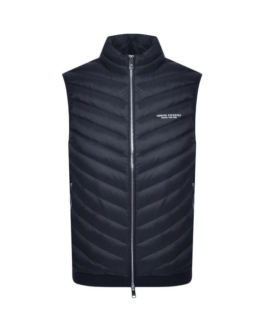 ARMANI EXCHANGE Blue Down Gilet for men