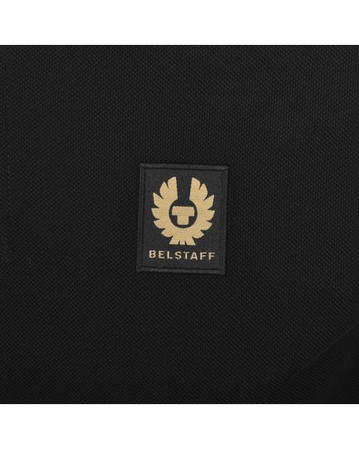 Belstaff Black Long Sleeve Polo T Shirt for men