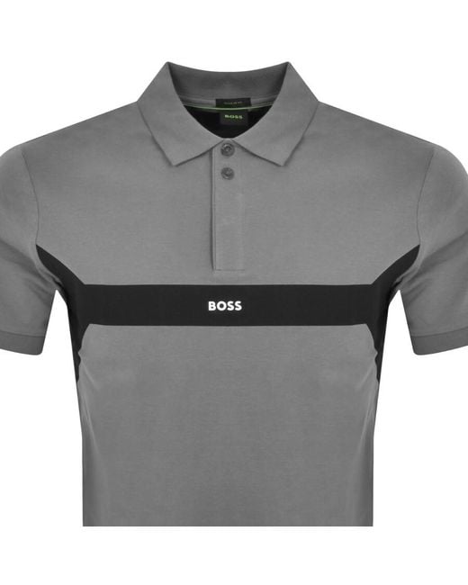Boss Gray Boss Paddy 2 Polo T Shirt for men
