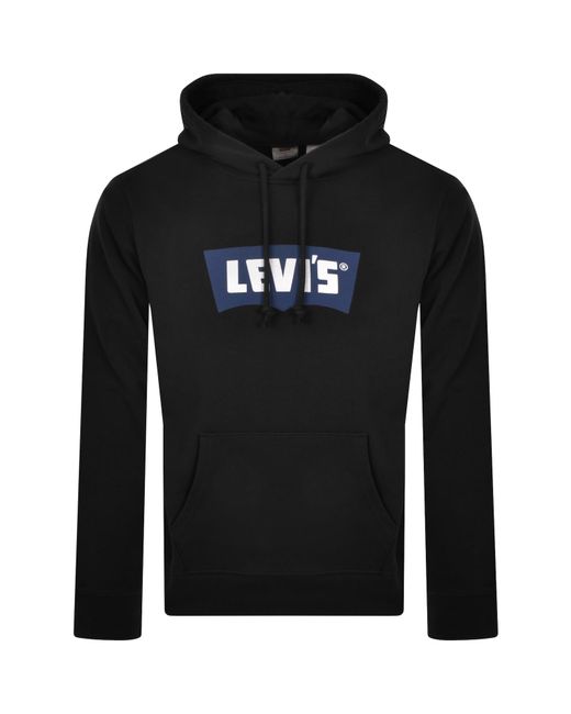 Levi's Black Premium Graphic Hoodie for men