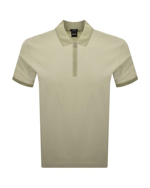 BOSS BUSINESS Green Boss H Pei 88 Polo for men