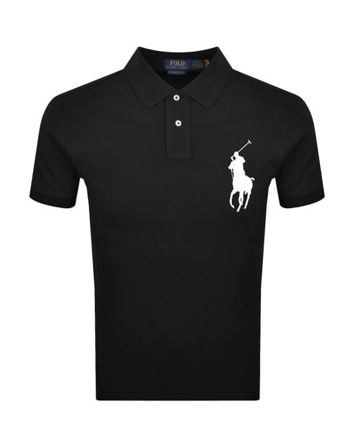 Ralph Lauren Black Logo Polo T Shirt for men