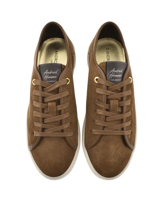 Android Homme Brown Sorrento Trainers for men