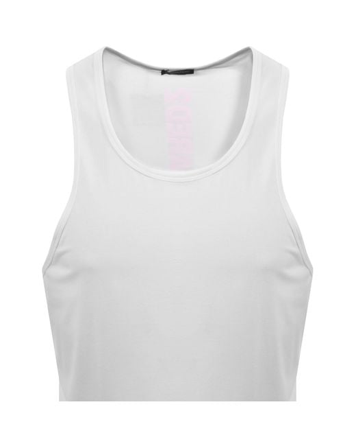 DSquared² White Back Logo Vest for men