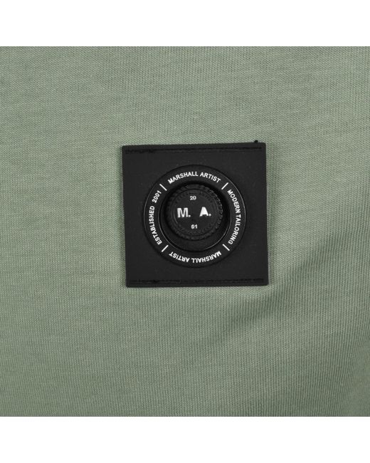 Marshall Artist Green Siren T Shirt Sage for men