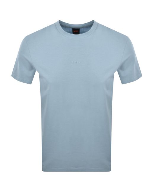 Boss Blue Boss Tchup Logo T Shirt for men