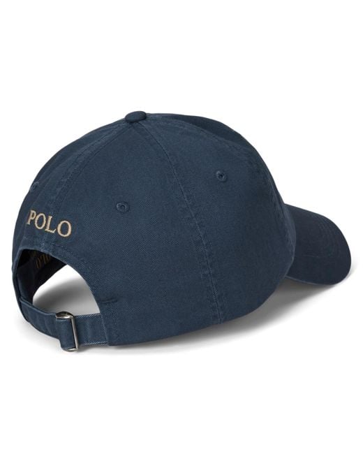 Ralph Lauren Blue Classic Baseball Cap for men