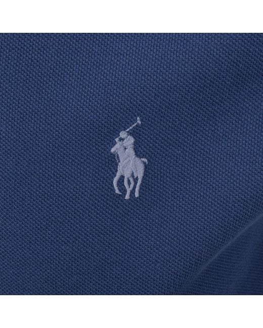 Ralph Lauren Blue Long Sleeved Polo T Shirt for men
