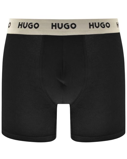 HUGO Black 3 Pack Boxers for men