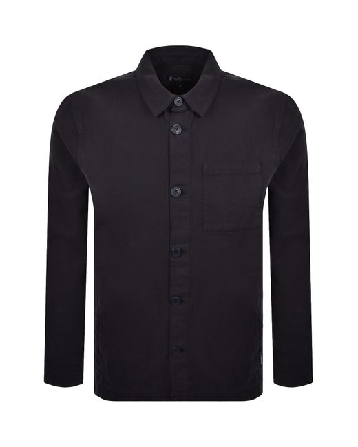 Barbour Blue Washed Overshirt for men