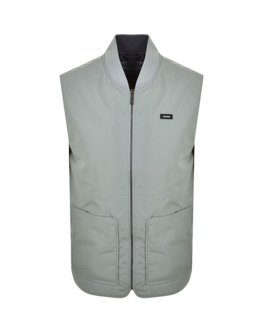 Calvin Klein Gray Superlight Gilet for men