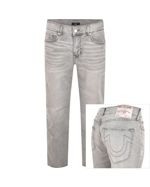 True Religion Gray Geno Sn Slim Jeans for men