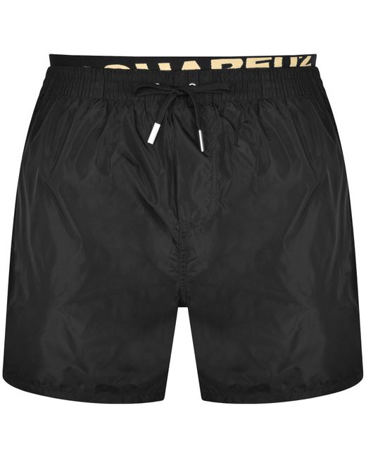 DSquared² Black Swim Shorts for men