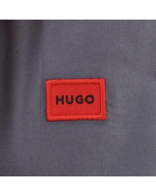 HUGO Blue Short Sleeved Ebor Shirt for men