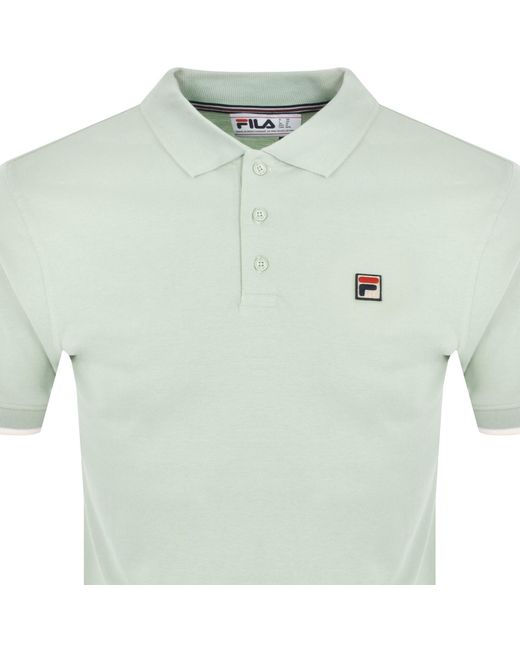 Fila Green Tipped Rib Basic Polo T Shirt for men