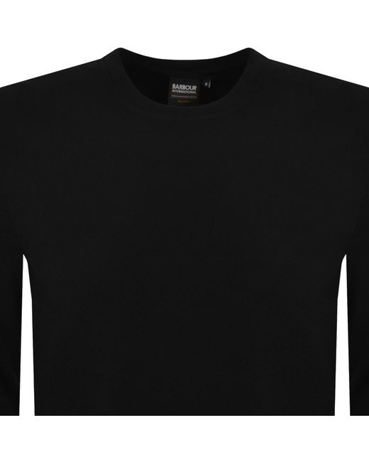 Barbour Black Kaspain Sweatshirt for men