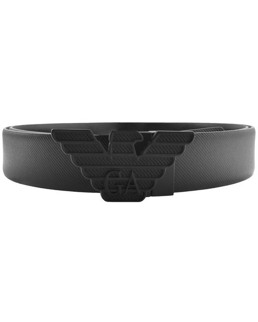 Armani Black Emporio Reversible Belt for men
