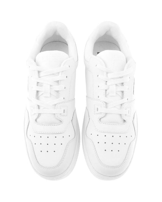 Tommy Hilfiger White Leather Basket Trainers for men