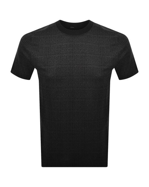 BOSS BUSINESS Black Boss Thompson 181 T Shirt for men
