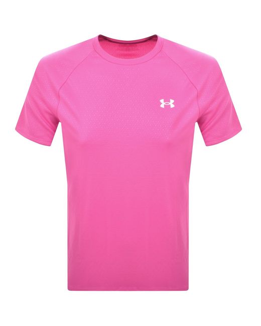 Under Armour Pink Tech T Shirt for men