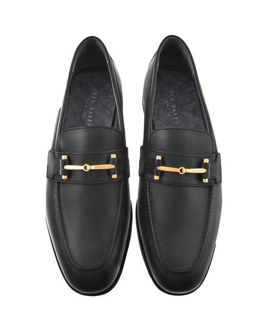 Mens ted baker black shoes discount