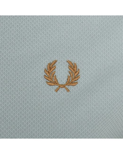 Fred Perry Blue Tipped Cuff Pique T Shirt for men