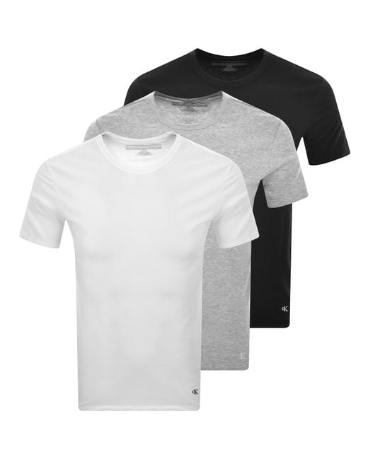 Calvin Klein Black 3 Pack T Shirts for men