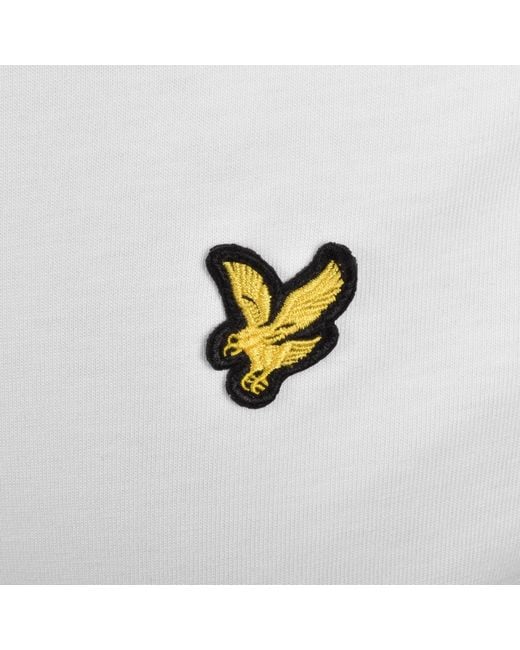 Lyle & Scott White Ringer T Shirt for men
