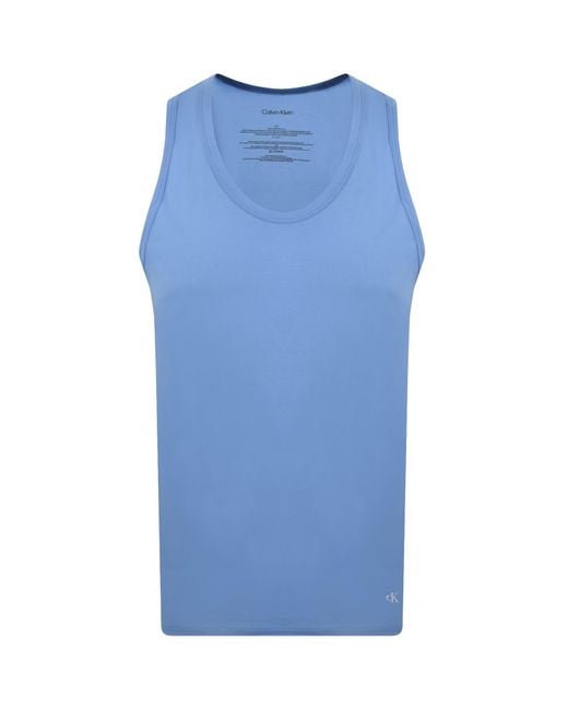 Calvin Klein Blue 3 Pack Vests for men