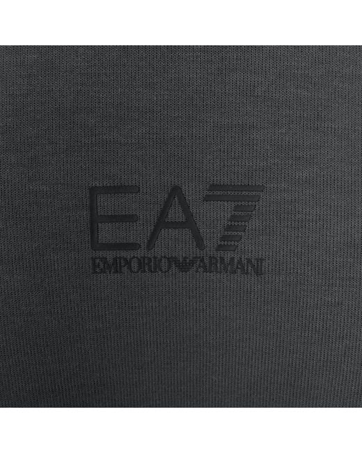 EA7 Black Emporio Armani Logo Sweatshirt for men