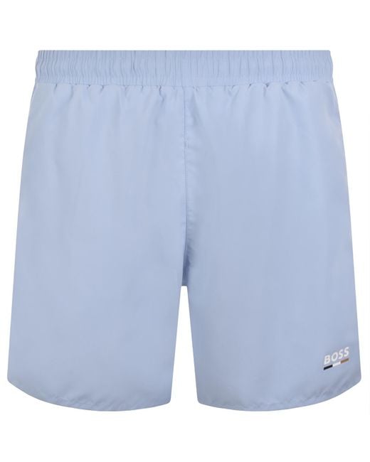 BOSS BUSINESS Blue Boss Swordfish Swim Shorts for men