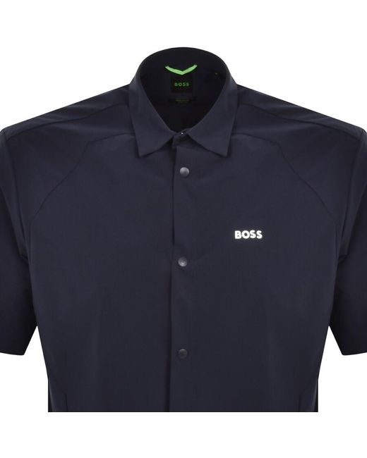 Boss Boss B Bizz S Short Sleeved Shirt Dark Blue for men