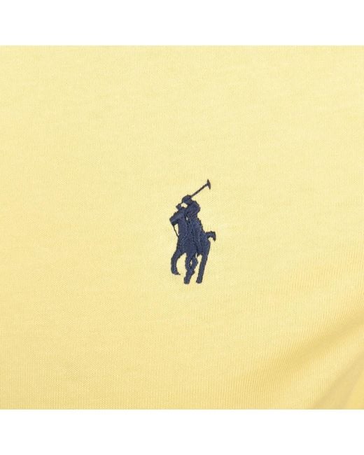 Ralph Lauren Yellow Logo T Shirt for men