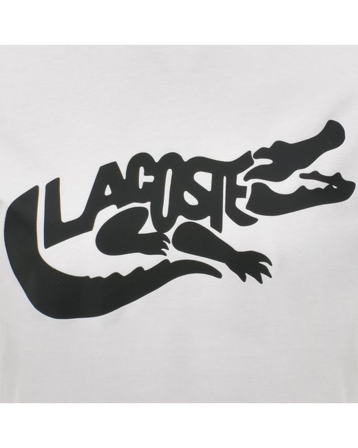 Lacoste Gray Crew Neck T Shirt for men