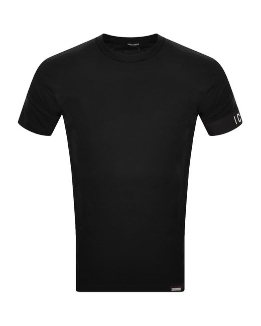 DSquared² Black Icon T Shirt for men