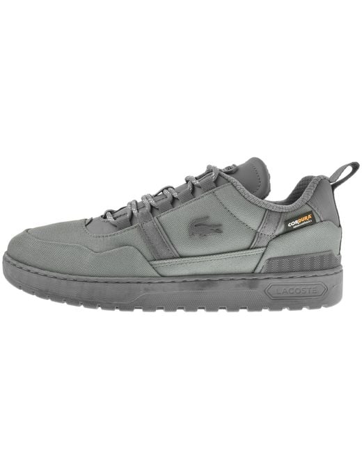 Lacoste T Clip Trainers Dark in Gray for Men | Lyst