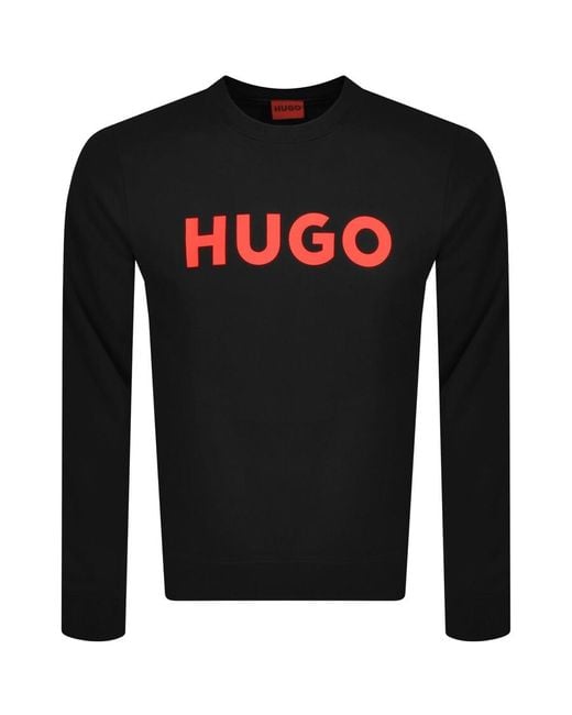 HUGO Black Dem Sweatshirt for men