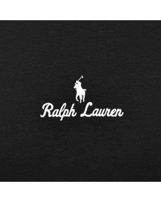 Ralph Lauren Black Logo Hoodie Polo for men