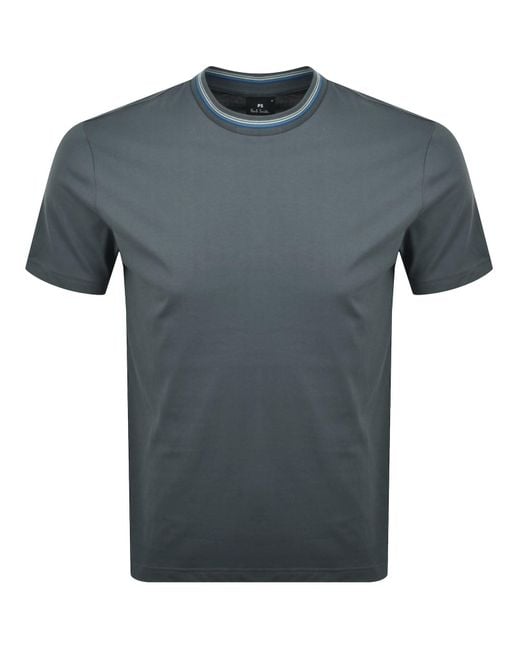 Paul Smith Gray Crew Neck T Shirt for men